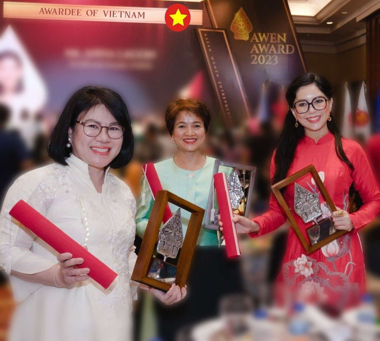 Bà Lê Hồng Thủy Tiên nhận giải Nữ doanh nhân ASEAN tại AWEN AWARD 2023