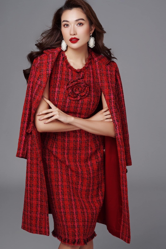Quý cô vải tweed - quý cô thời trang mùa đông
