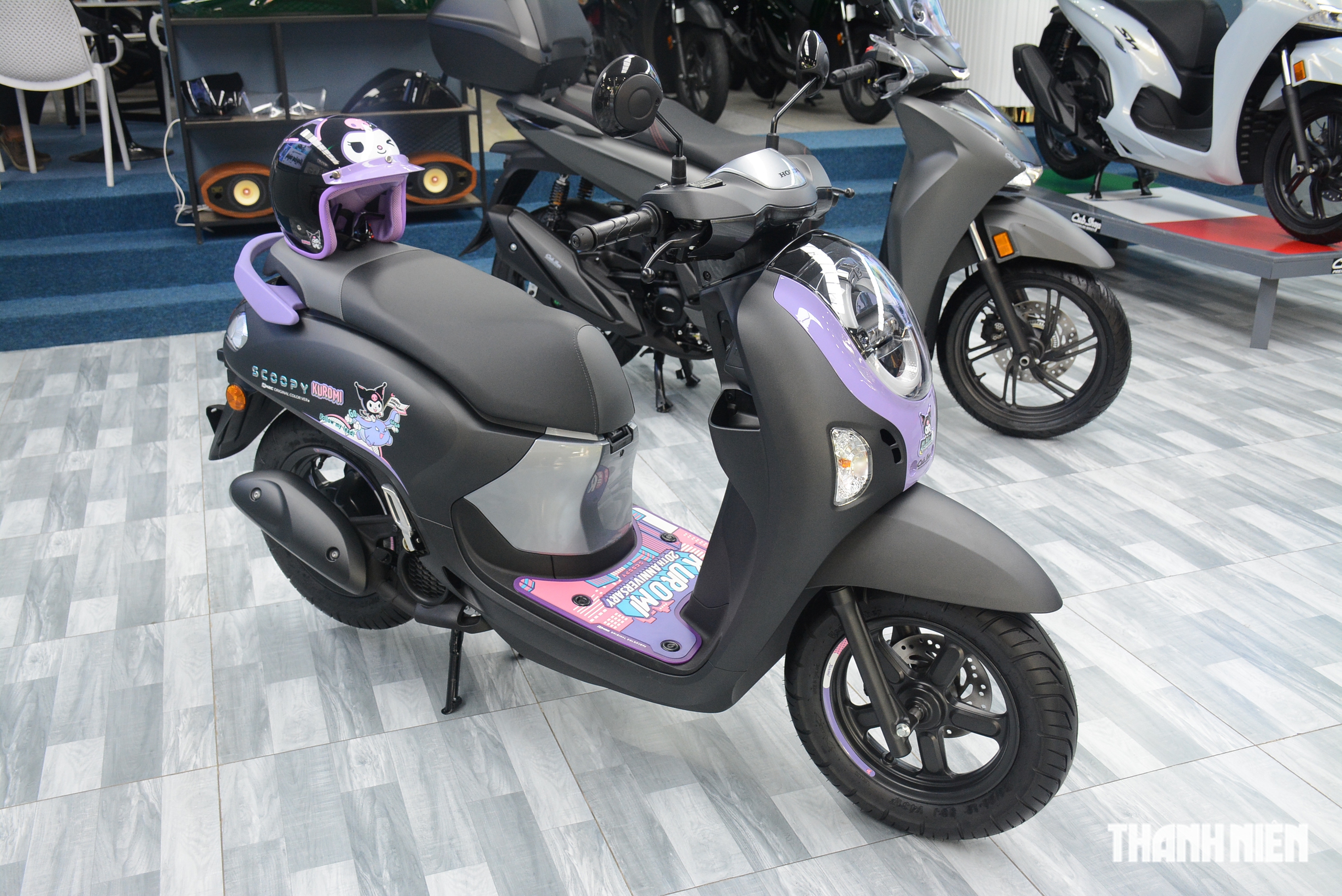 Honda Scoopy Kuromi sản xuất 2.000 xe tại Thái Lan, gia nhập thị trường Việt Nam- Ảnh 3. Honda Scoopy Kuromi sản xuất 2.000 xe tại Thái Lan, gia nhập thị trường Việt Nam- Ảnh 3.