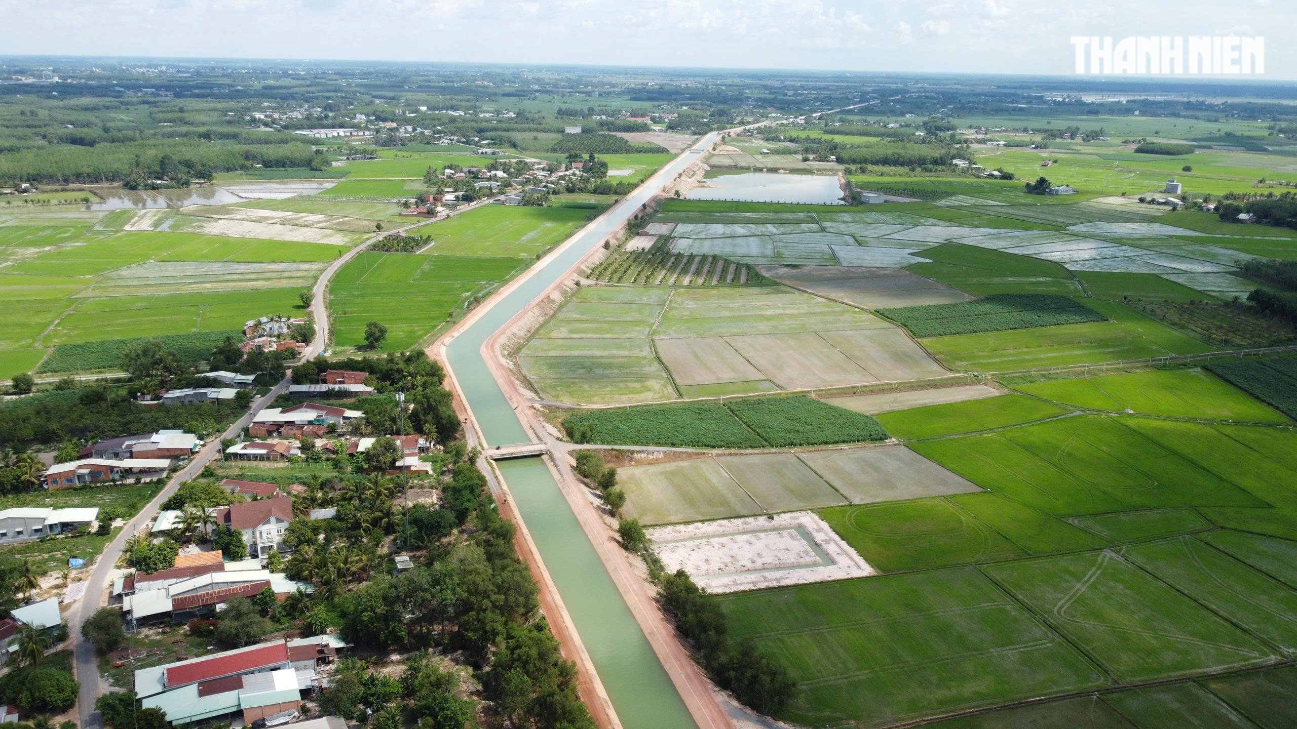 Cận cảnh siêu dự án đưa nước tưới vượt sông Vàm Cỏ Đông - Ảnh 2.