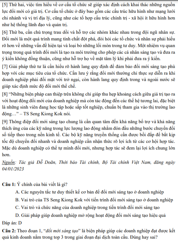 Đề thi đánh giá tư duy: môn toán nhấn mạnh khả năng nhớ công thức phức tạp - Ảnh 10.