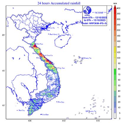 Tin tức thời tiết hôm nay, 12.10.2023: Mưa to khắp các miền - Ảnh 1.