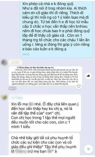  Phòng giáo dục lên tiếng vụ phụ huynh không đóng quỹ lớp, bị 'dọa' phải chuyển trườngchocon - Ảnh 1.