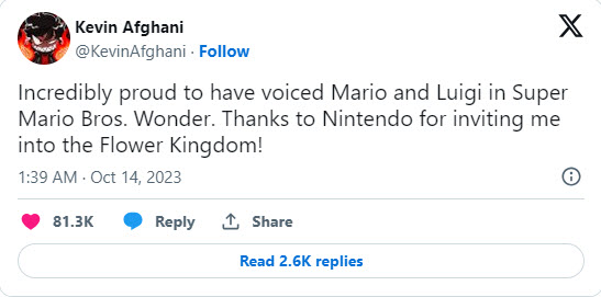 Nintendo tiết lộ danh tính người lồng tiếng mới cho nhân vật Mario - Ảnh 2.