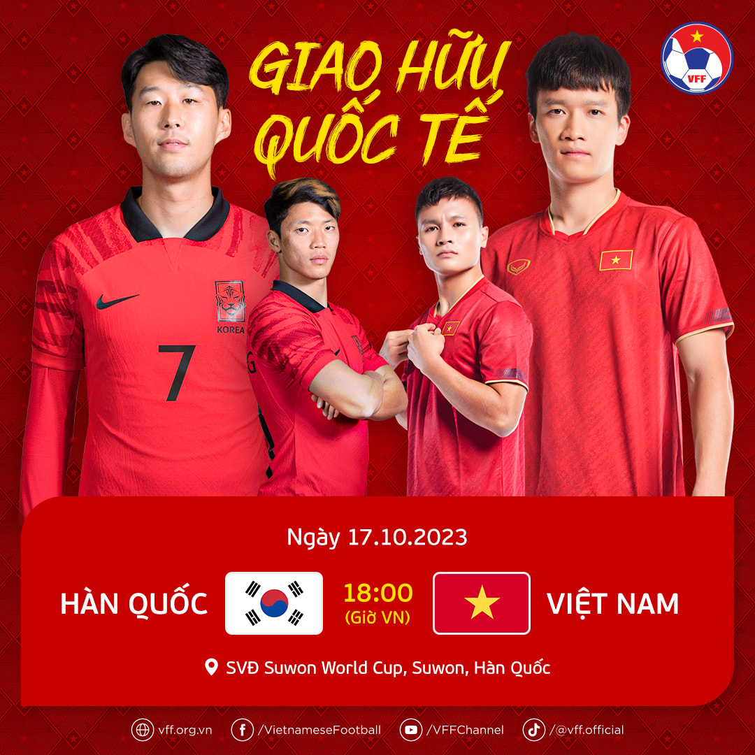 Xem trực tiếp đội tuyển Việt Nam đấu đội Hàn Quốc ở đâu, kênh nào? - Ảnh 2.