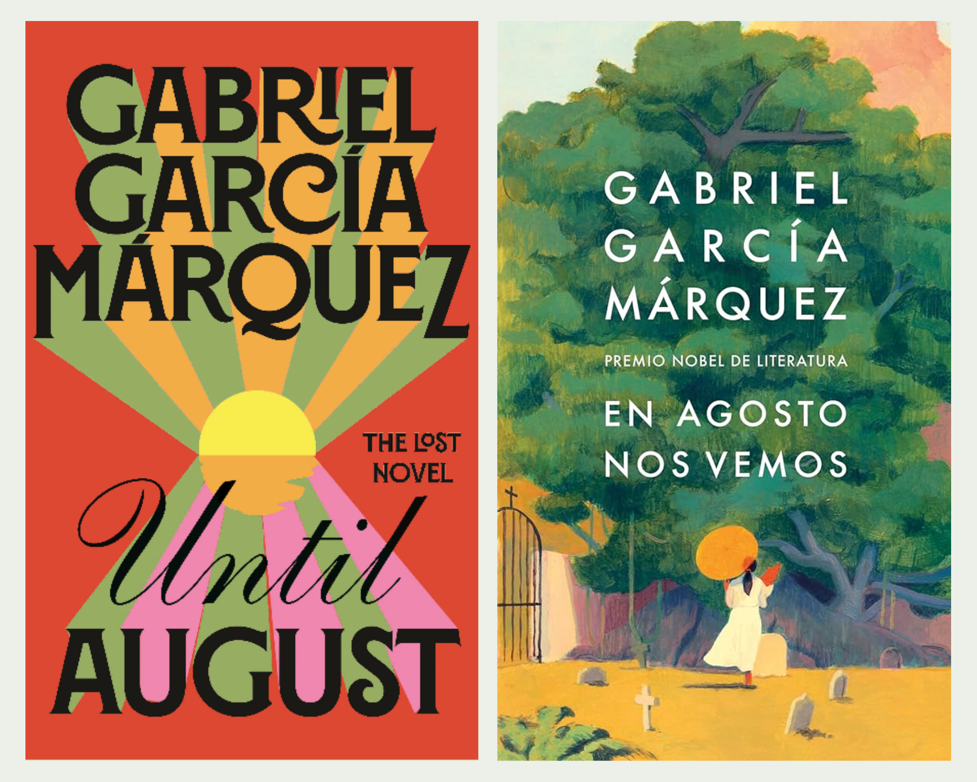 Ấn bản tiếng Anh và tiếng Tây Ban Nha của cuốn tiểu thuyết Cho đến tháng 8. Ảnh Amazon và The Bookseller