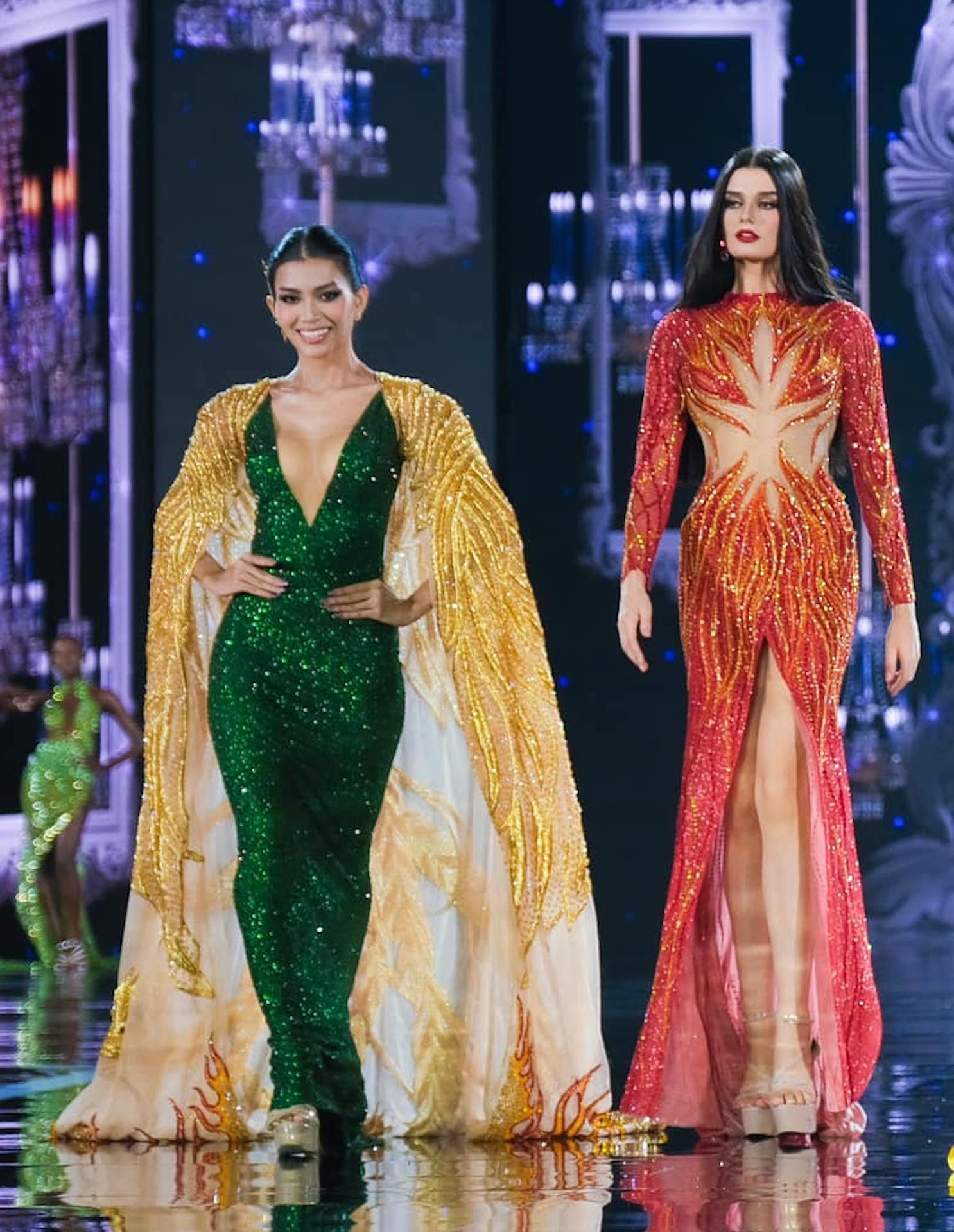 12 mỹ nhân quốc tế diện đầm Nguyễn Minh Tuấn ở bán kết Miss Grand International 2023   - Ảnh 9.