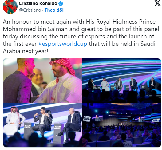 Ngôi sao Ronaldo chung tay tổ chức Esports World Cup 2024 tại Ả Rập Saudi  - Ảnh 1.