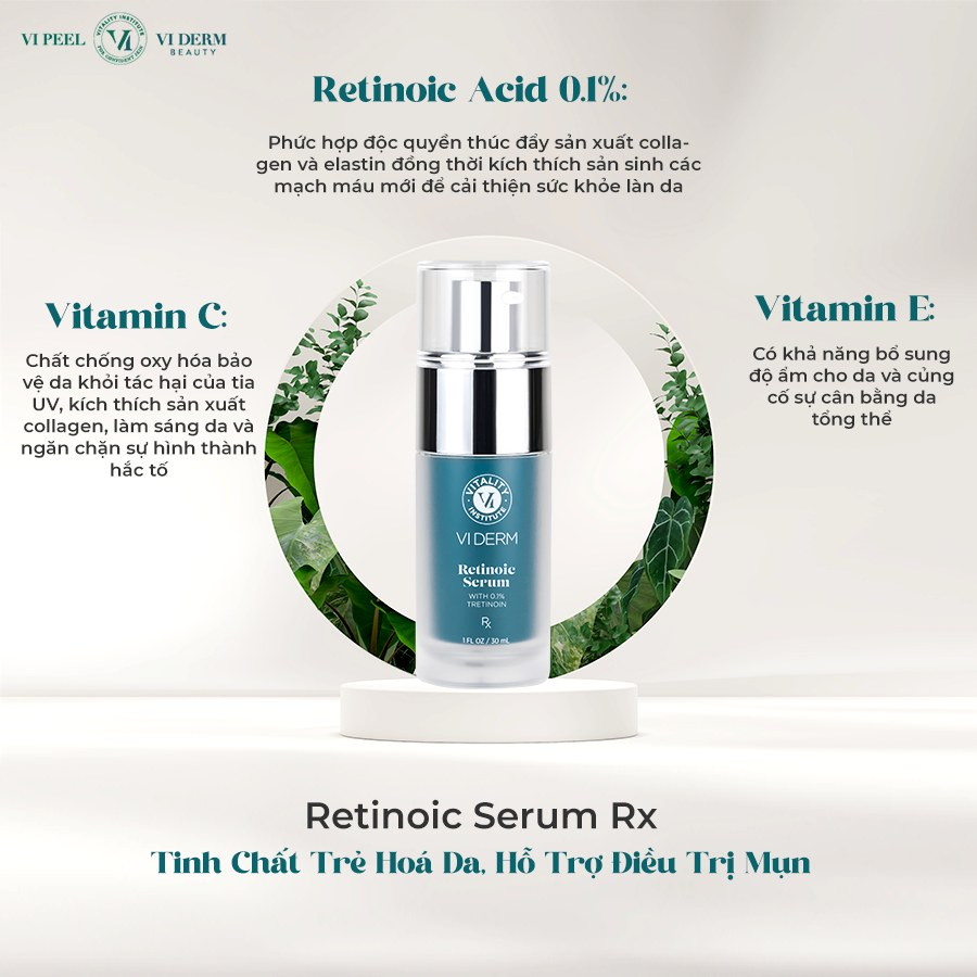 Review serum VI Derm Retinoic có tác dụng ngừa mụn, chống