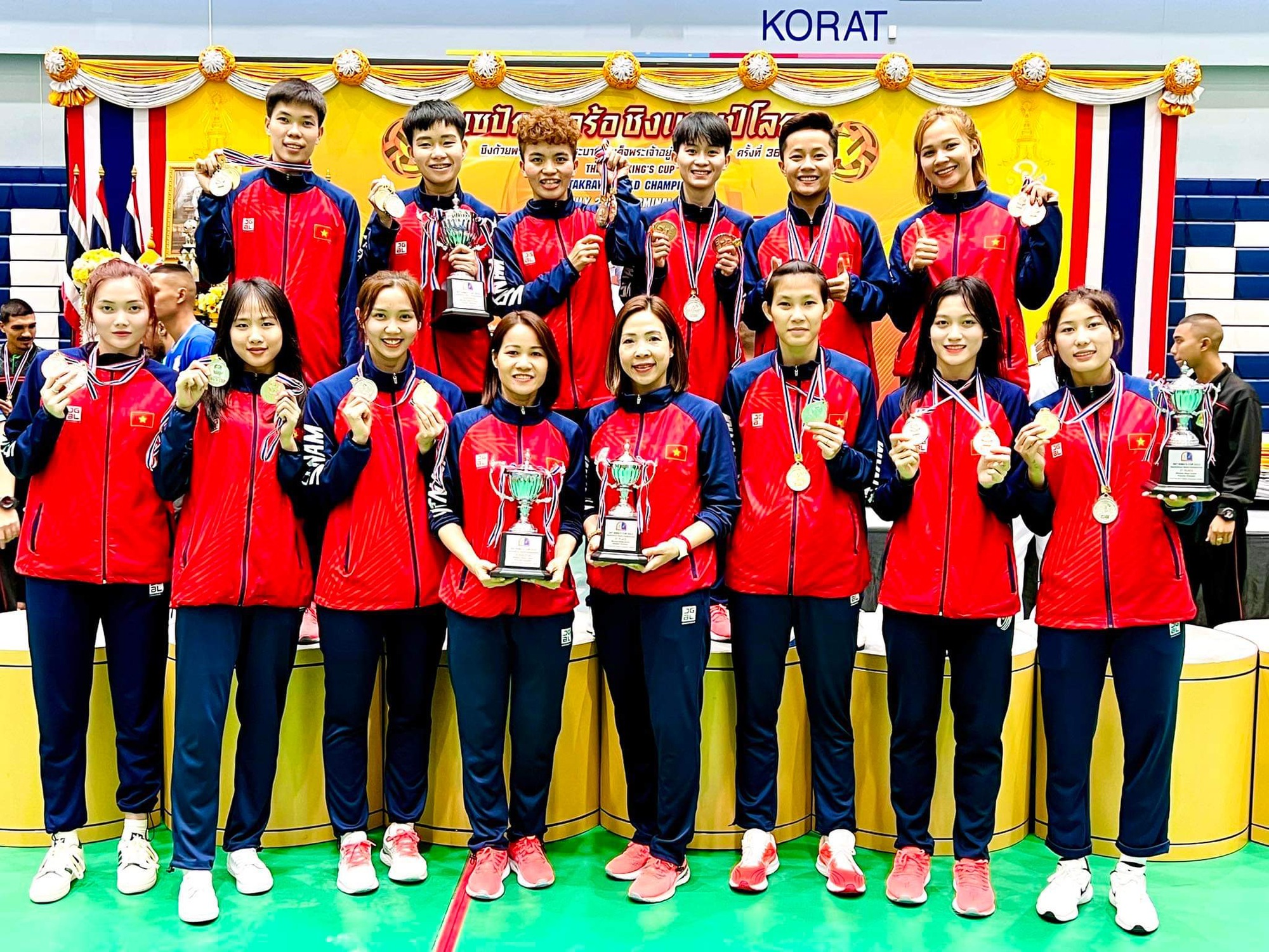 Đội tuyển cầu mây nữ Việt Nam giành HCV ASIAD lịch sử - Ảnh 6.