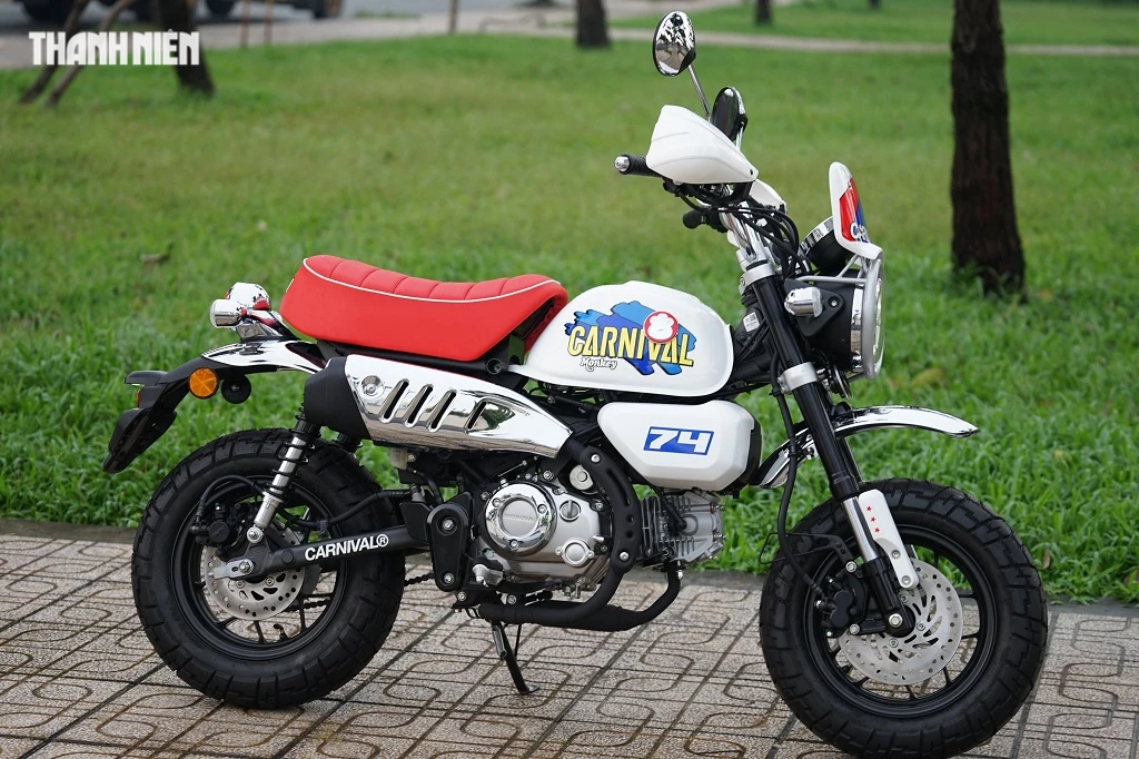 'Xe khỉ' Honda Monkey bản X Carnival về Việt Nam, giới hạn 99 chiếc trên toàn cầu  - Ảnh 5.