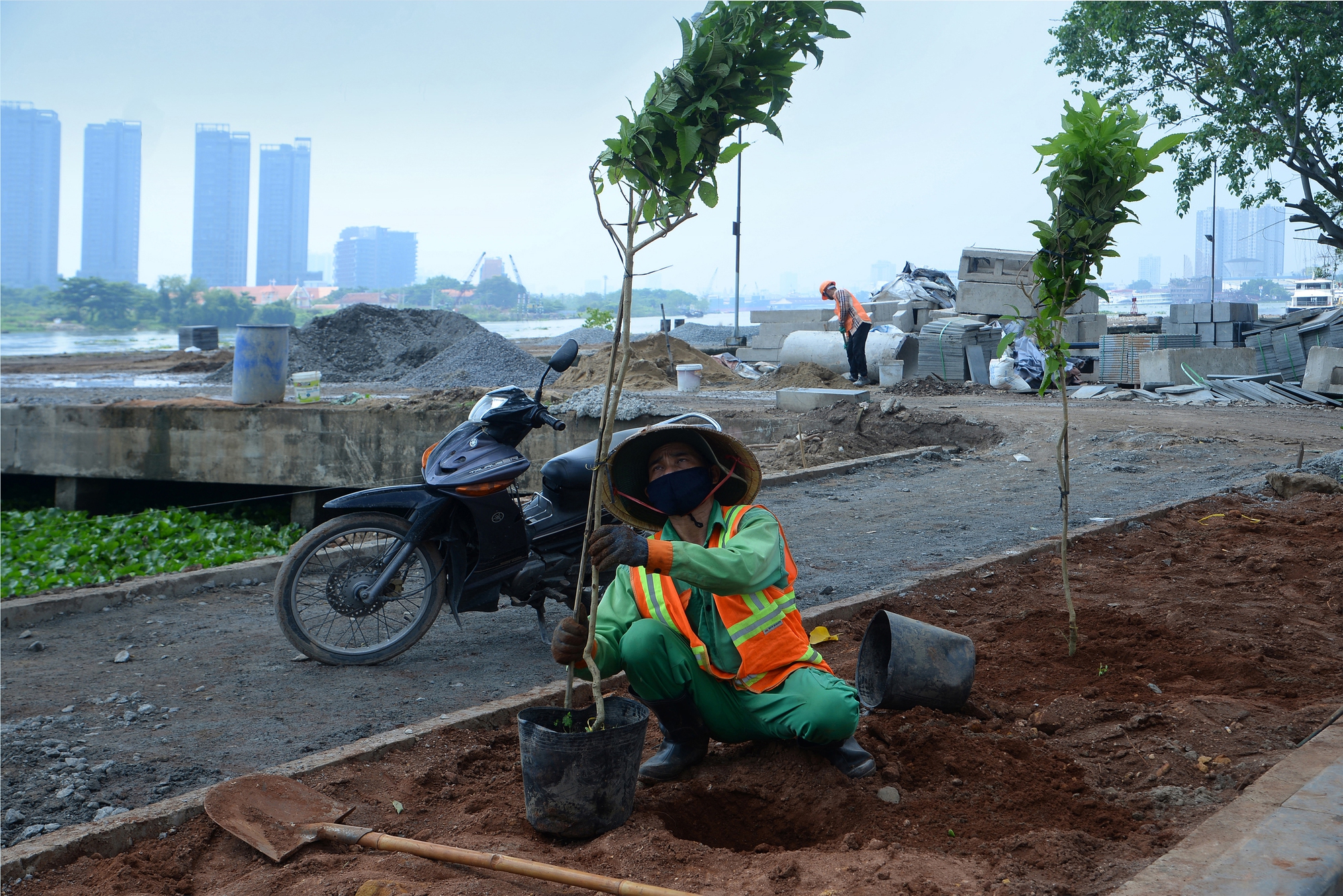 Trổng cây bên sông Sài Gòn