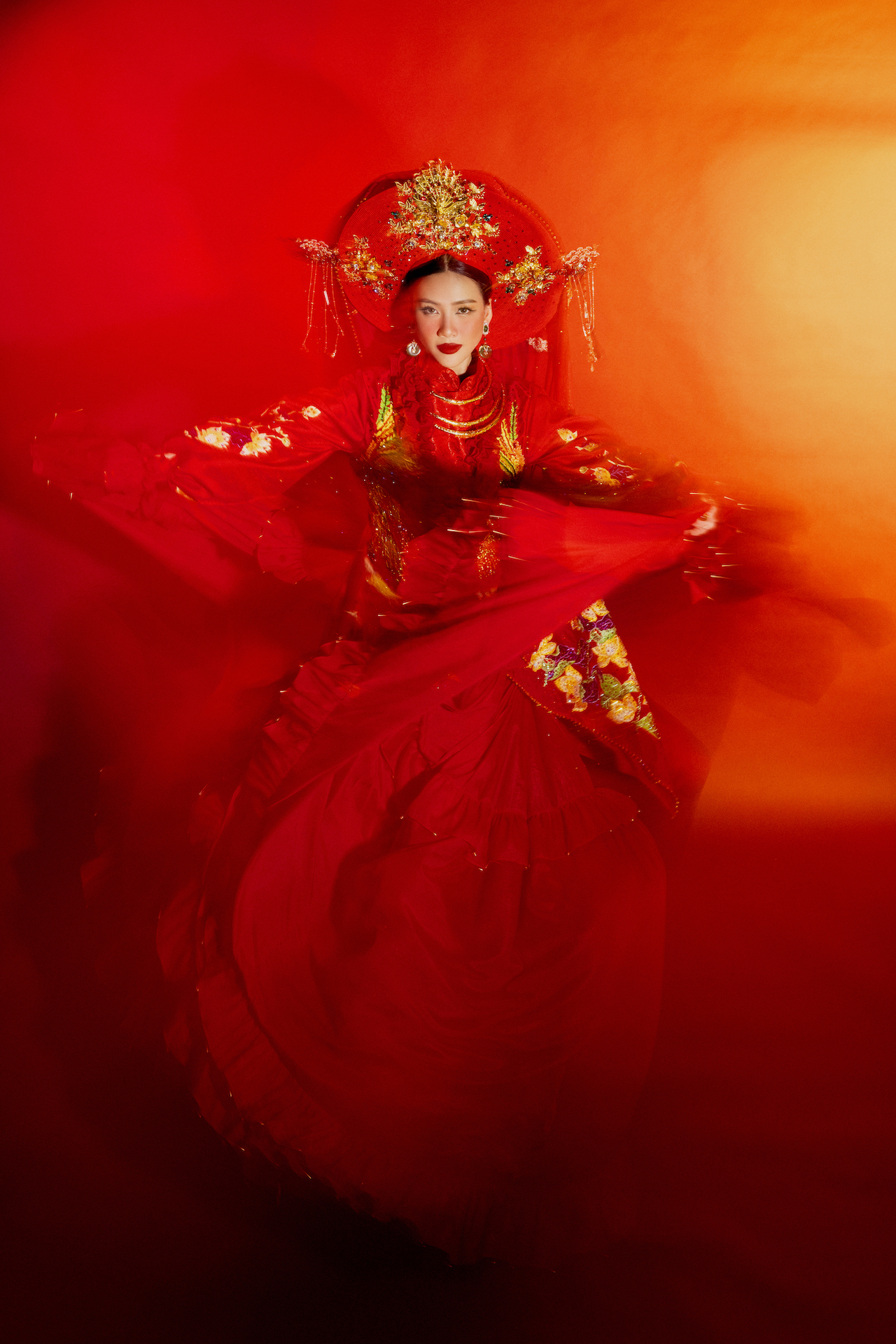 Hé lộ trang phục dân tộc của Bùi Quỳnh Hoa tại Miss Universe 2023 - Ảnh 4.
