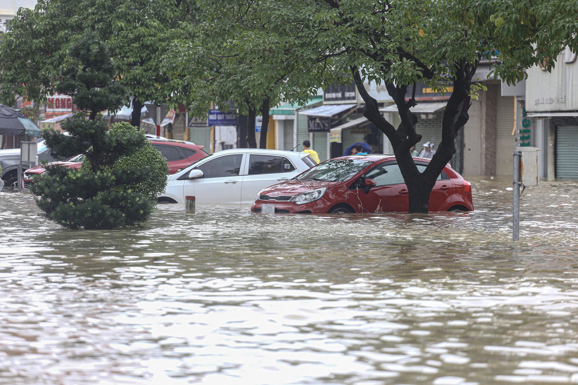 Xót xa loạt ô tô tại Huế bị nước lũ nhấn chìm - Ảnh 5.