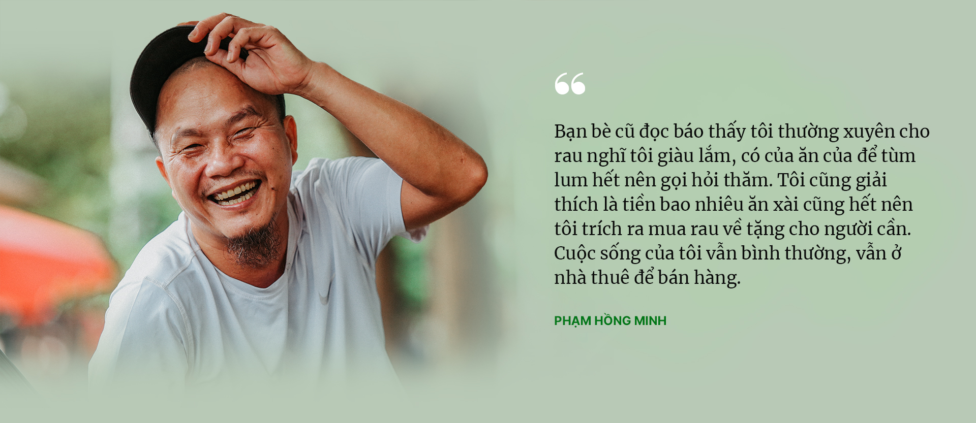 Bất ngờ thành người nổi tiếng, anh “Minh bán rau” thay đổi không ai nhận ra - Ảnh 6.