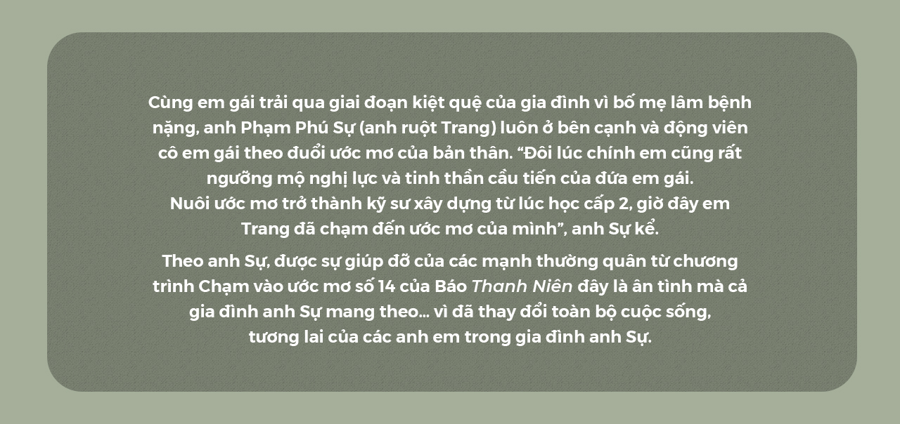 Nữ sinh phụ hồ và điểm “Chạm vào ước mơ” thành kỹ sư xây dựng - Ảnh 5.