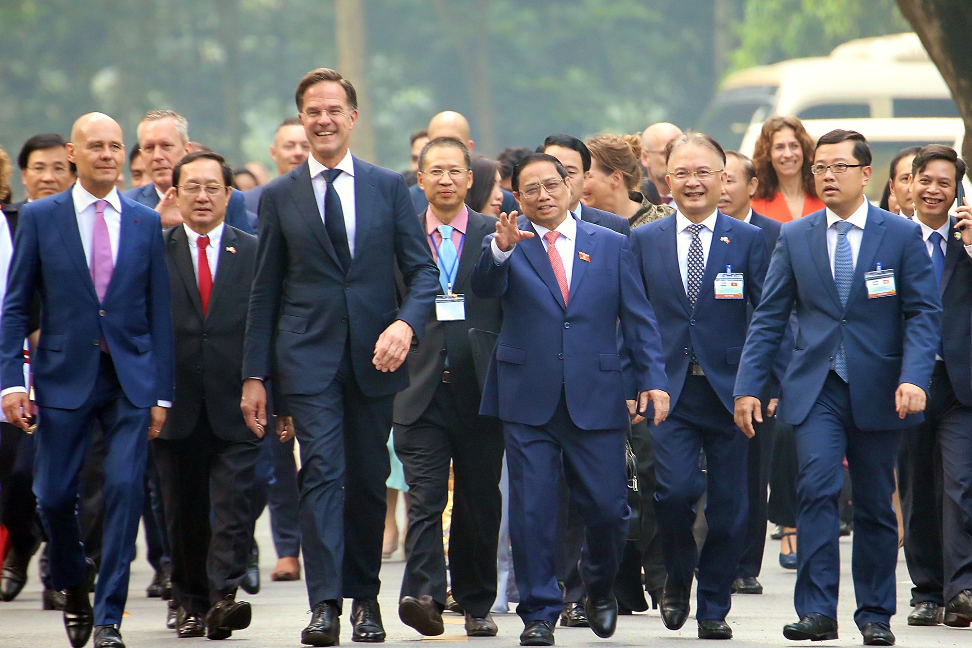 Thủ tướng Phạm Minh Chính chủ trì lễ đón Thủ tướng Hà Lan Mark Rutte - Ảnh 4.