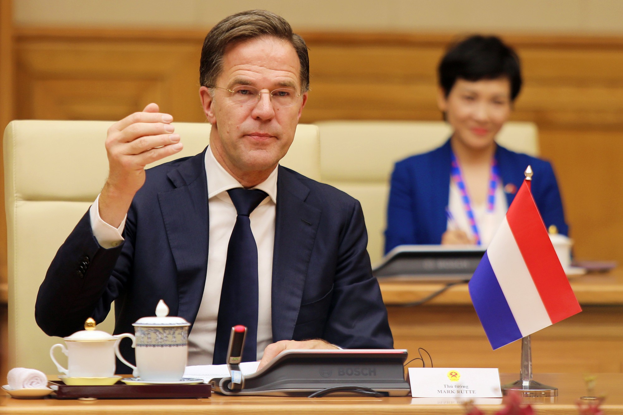 Thủ tướng Phạm Minh Chính chủ trì lễ đón Thủ tướng Hà Lan Mark Rutte - Ảnh 8.
