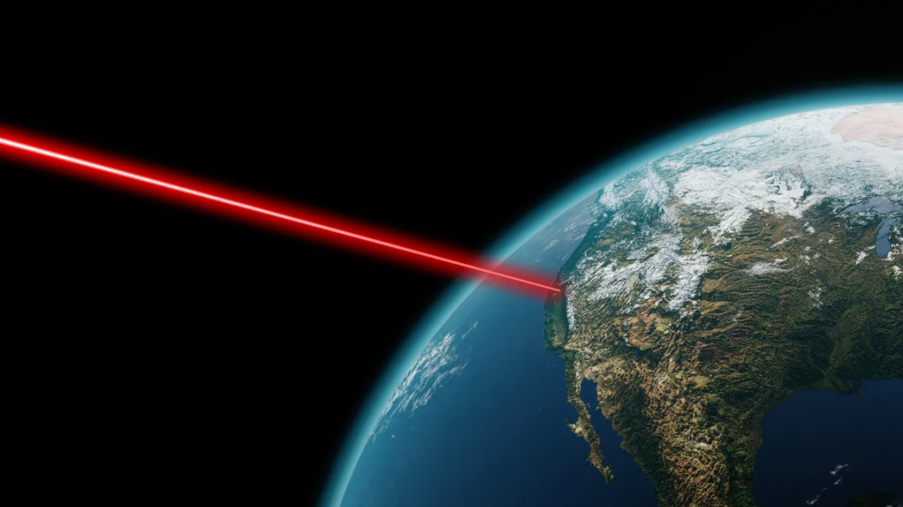 Phi thuyền truyền thông điệp laser từ không gian đến trái đất - Ảnh 1.