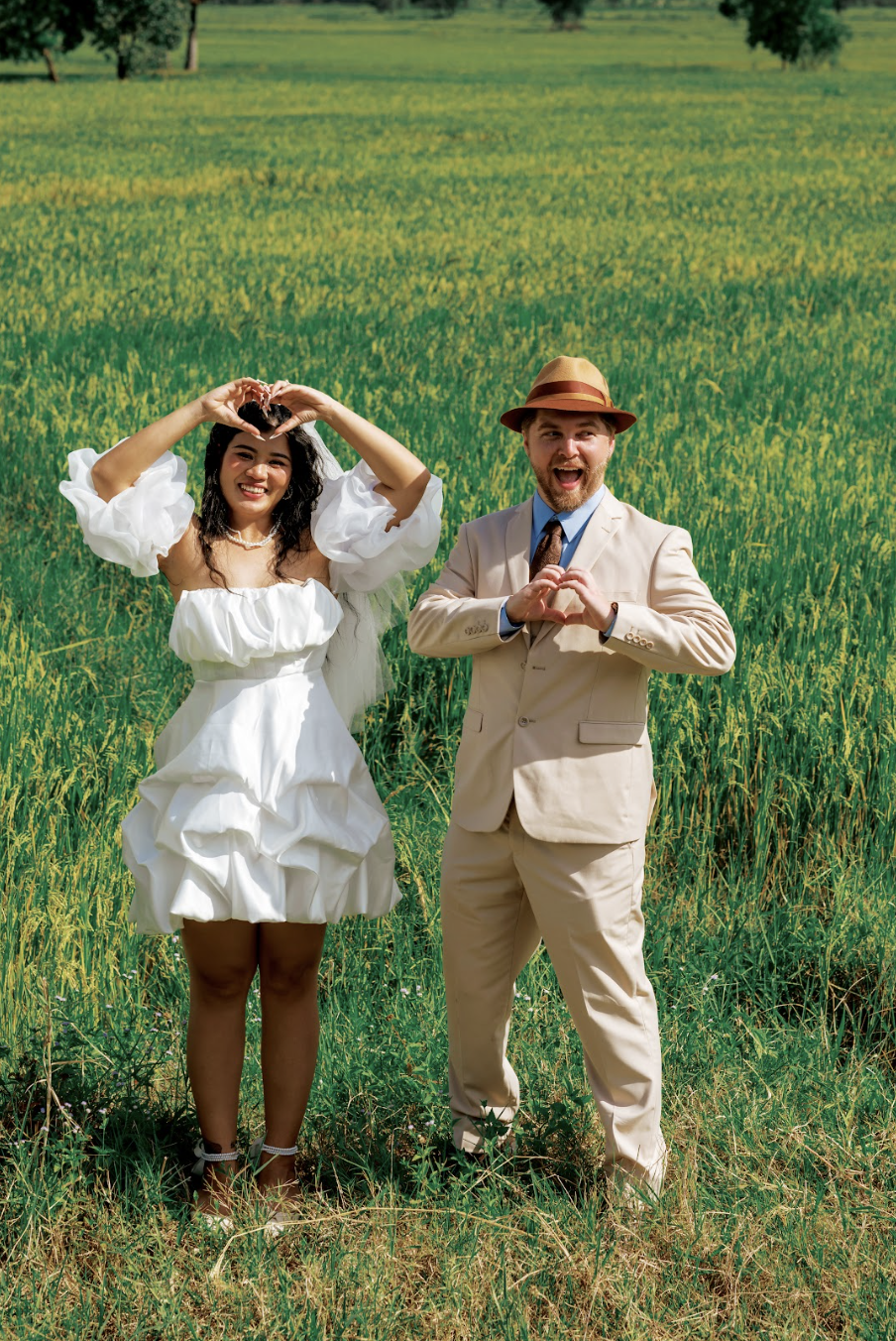 Dễ thương bộ ảnh chàng trai Mỹ chụp cùng cô gái Việt giữa đồng lúa miền Tây - Ảnh 3.