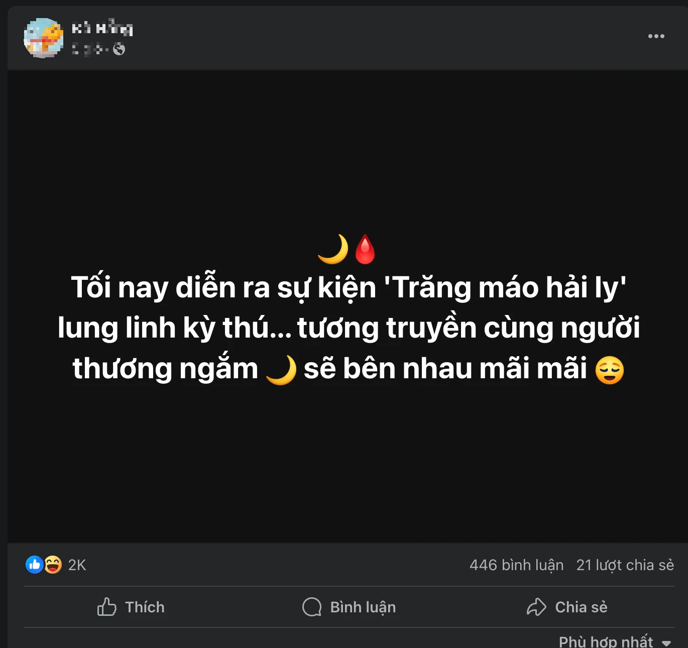 'Trăng máu Hải Ly xuất hiện vào tối nay là thông tin sai sự thật' - Ảnh 1.