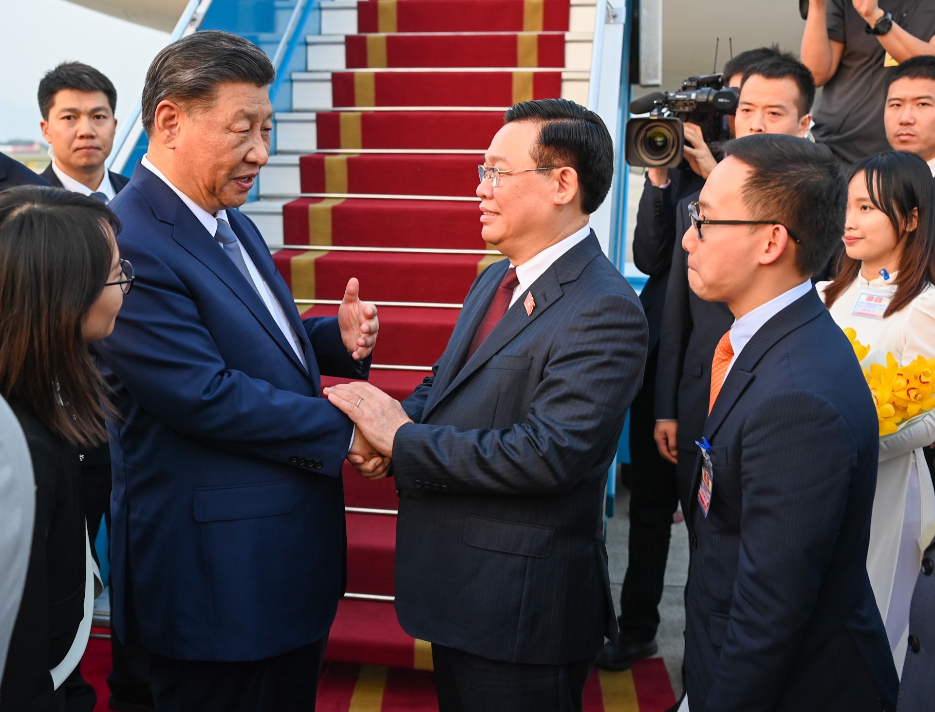 Tổng Bí thư, Chủ tịch nước Trung Quốc Tập Cận Bình kết thúc chuyến thăm Việt Nam - Ảnh 3.