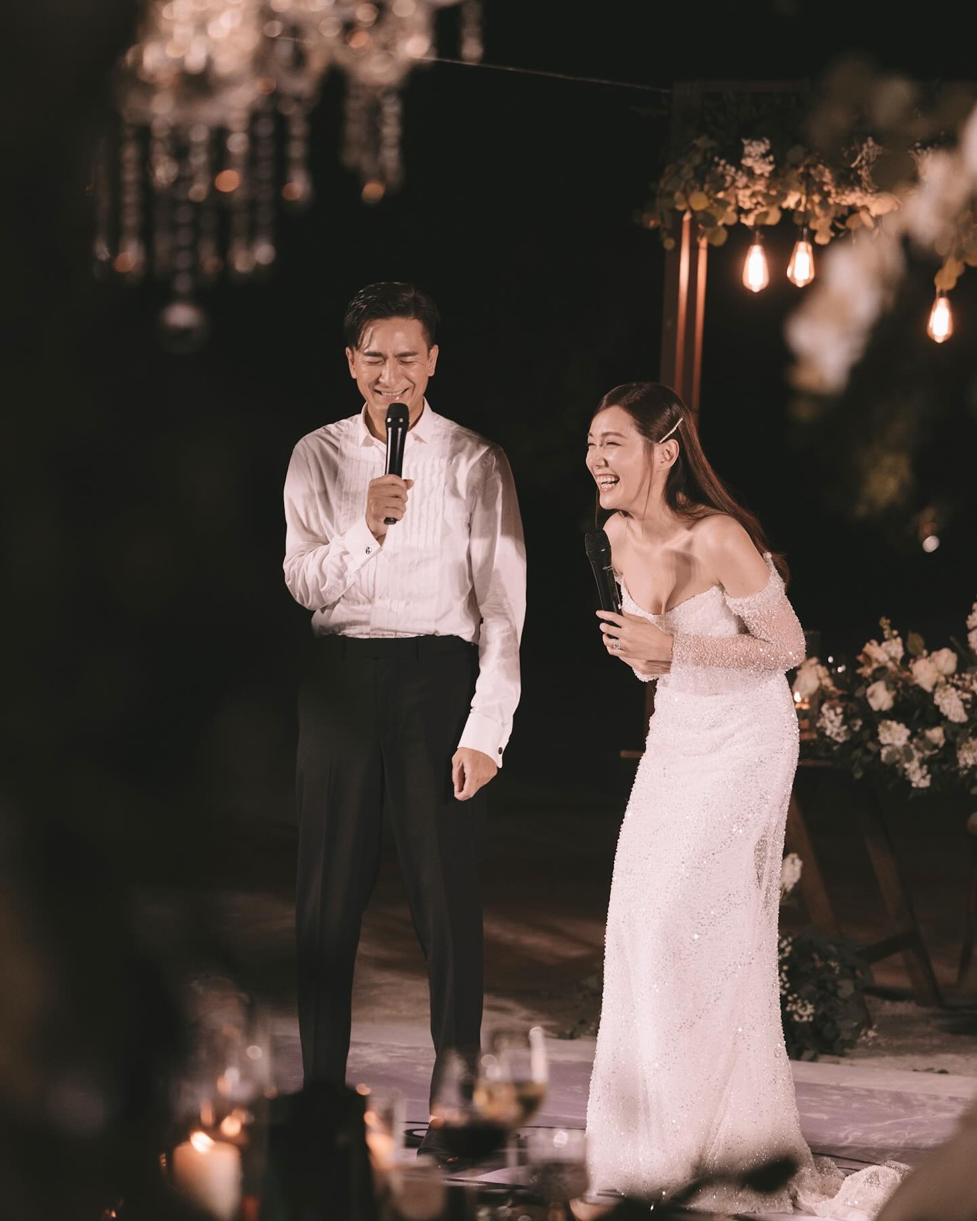 Đám cưới lãng mạn của cặp sao TVB Mã Quốc Minh - Thang Lạc Văn - Ảnh 11.