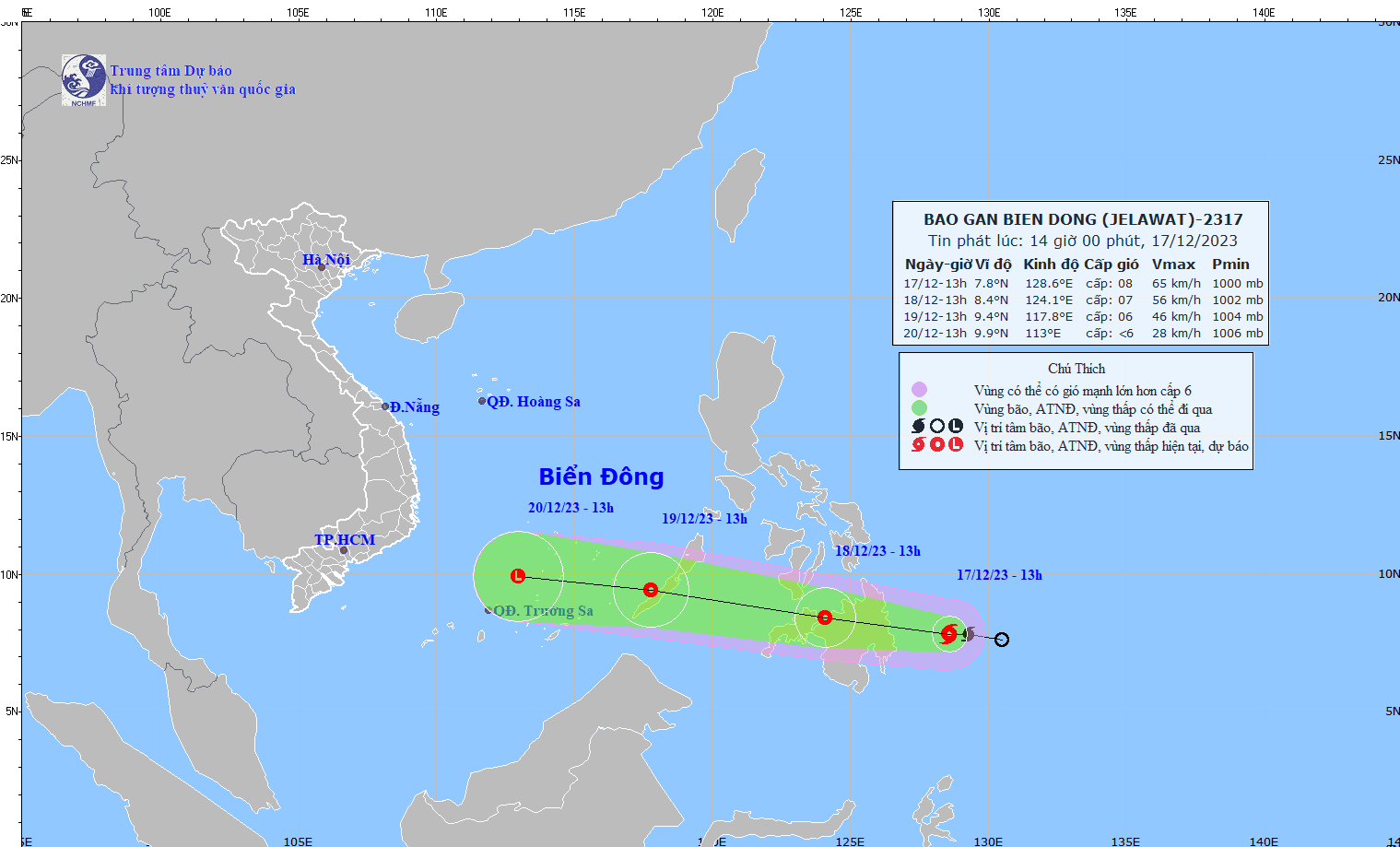 Biển Đông sắp đón bão trái mùa - Ảnh 1.