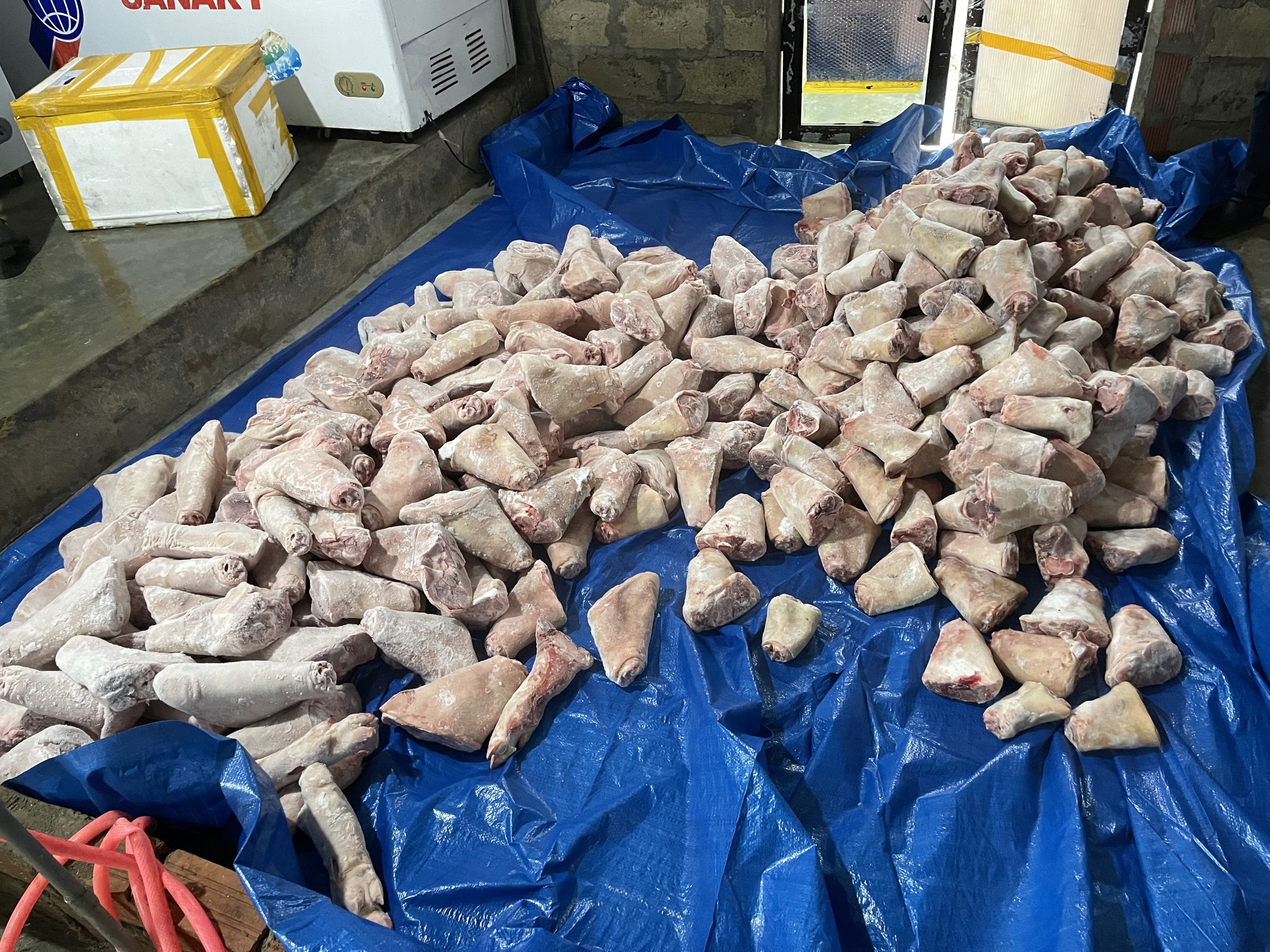 Thừa Thi&ecirc;n-Huế: Ph&aacute;t hiện kho chứa 1 tấn thực phẩm đ&ocirc;ng lạnh kh&ocirc;ng r&otilde; nguồn  gốc