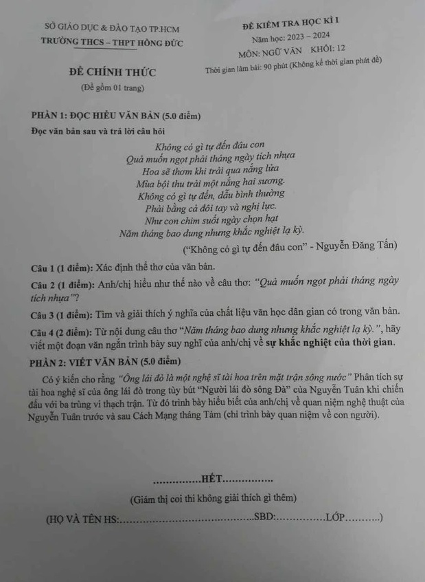 Đề văn gây tranh cãi: Ca sĩ quên lời, giáo viên quên giáo án!- Ảnh 2.