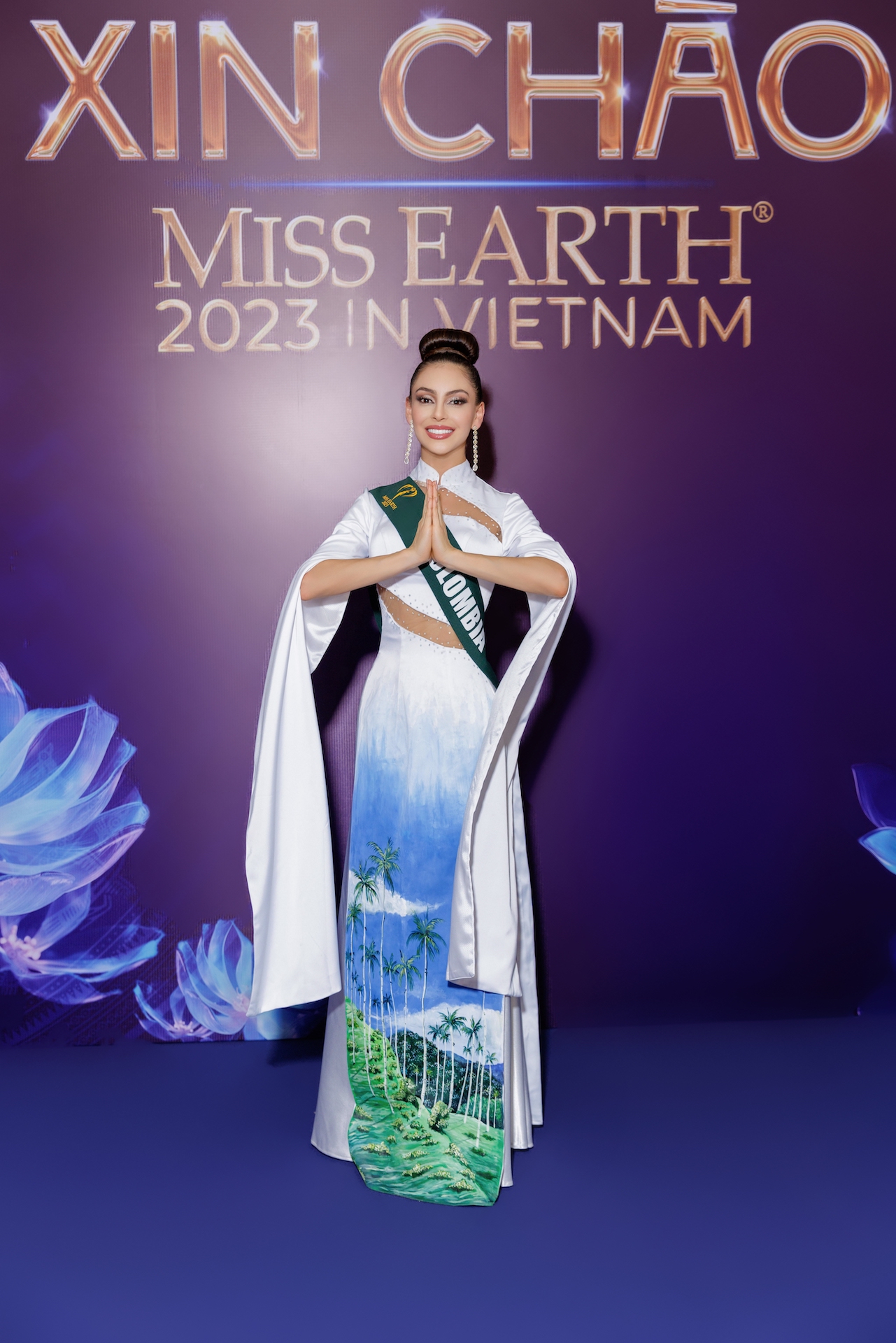 Hoa hậu Lan Anh mặc gợi cảm, khoe sắc cùng loạt mỹ nhân Miss Earth 2023 - Ảnh 4.