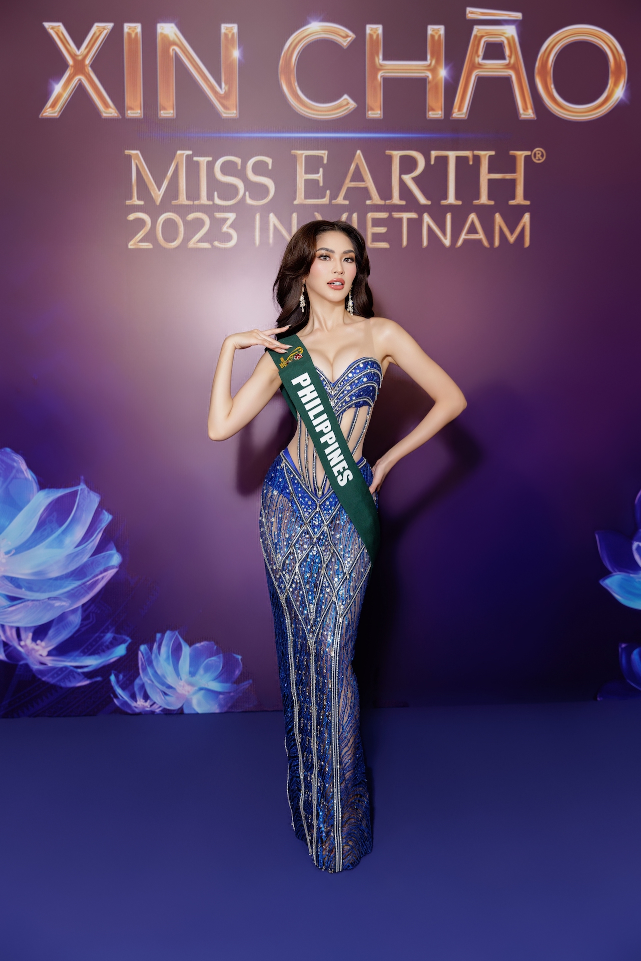 Hoa hậu Lan Anh mặc gợi cảm, khoe sắc cùng loạt mỹ nhân Miss Earth 2023   - Ảnh 7.