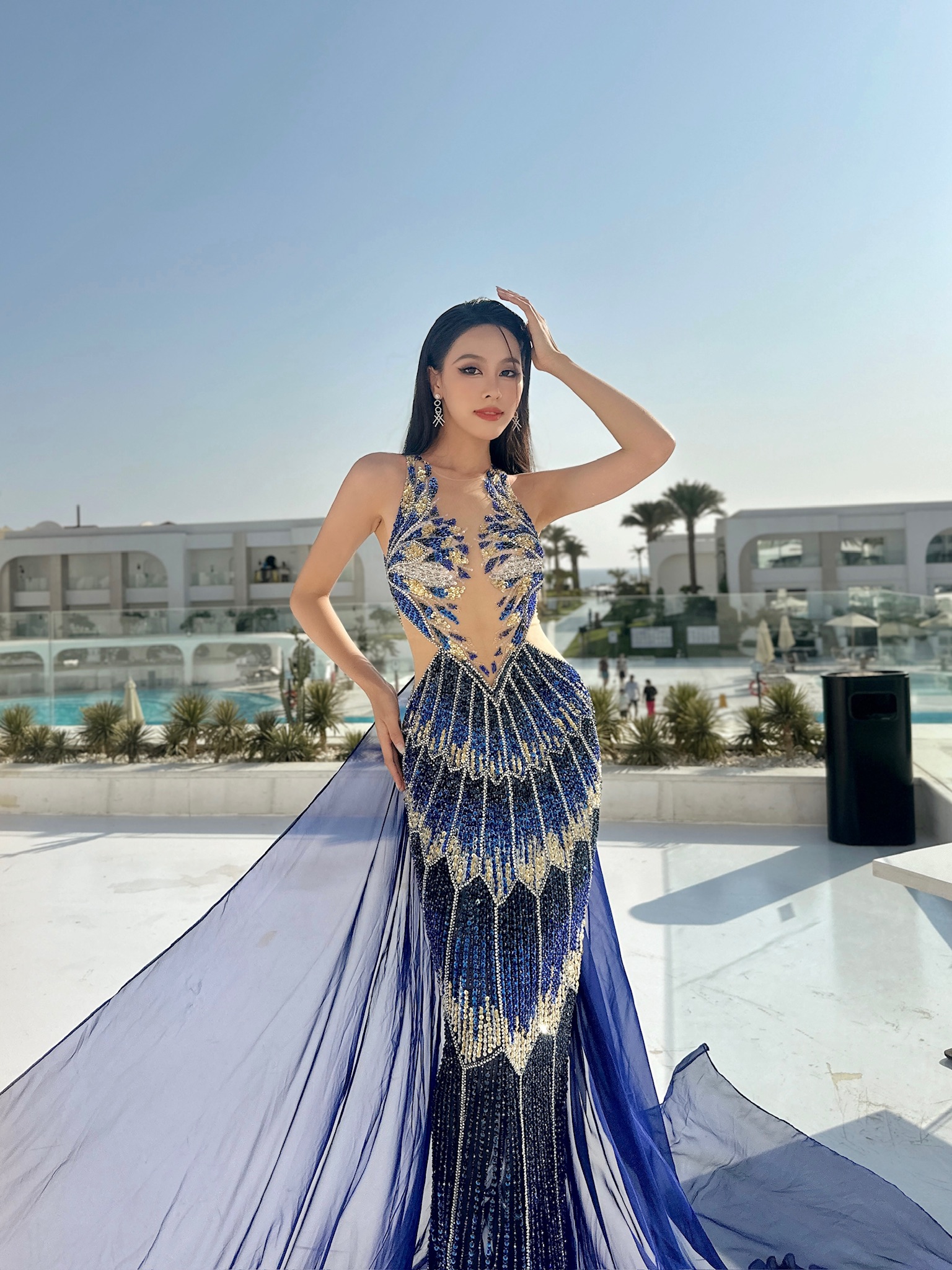 Á hậu Ngọc Hằng dạy tiếng Việt cho thí sinh Miss Intercontinental 2023 - Ảnh 3.