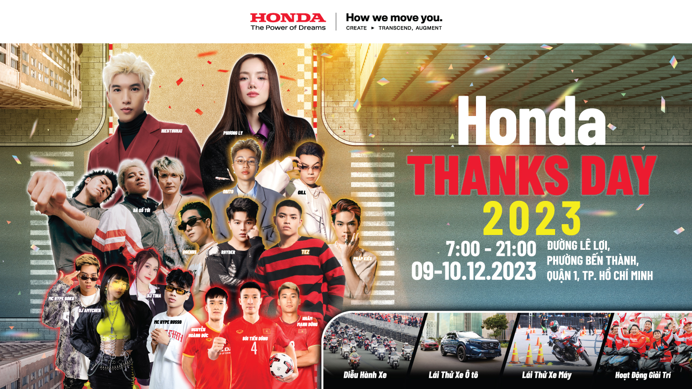 Honda Việt Nam tổ chức sự kiện Honda Thanks Day 2023 Đại lộ Honda tại