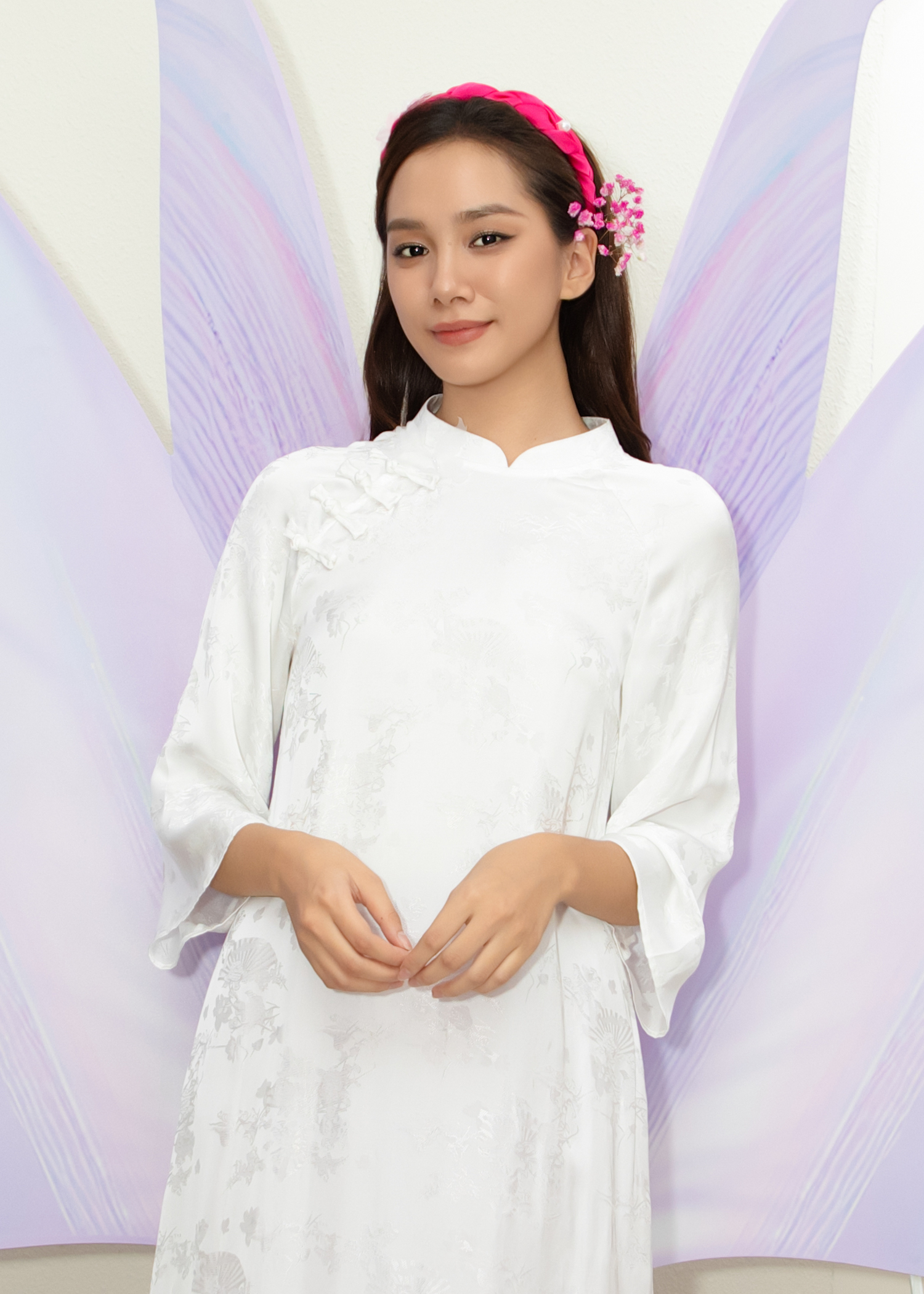 Dàn người đẹp Hoa hậu Hoàn vũ Việt Nam 2023 khoe sắc trong tà áo dài - Ảnh 9.