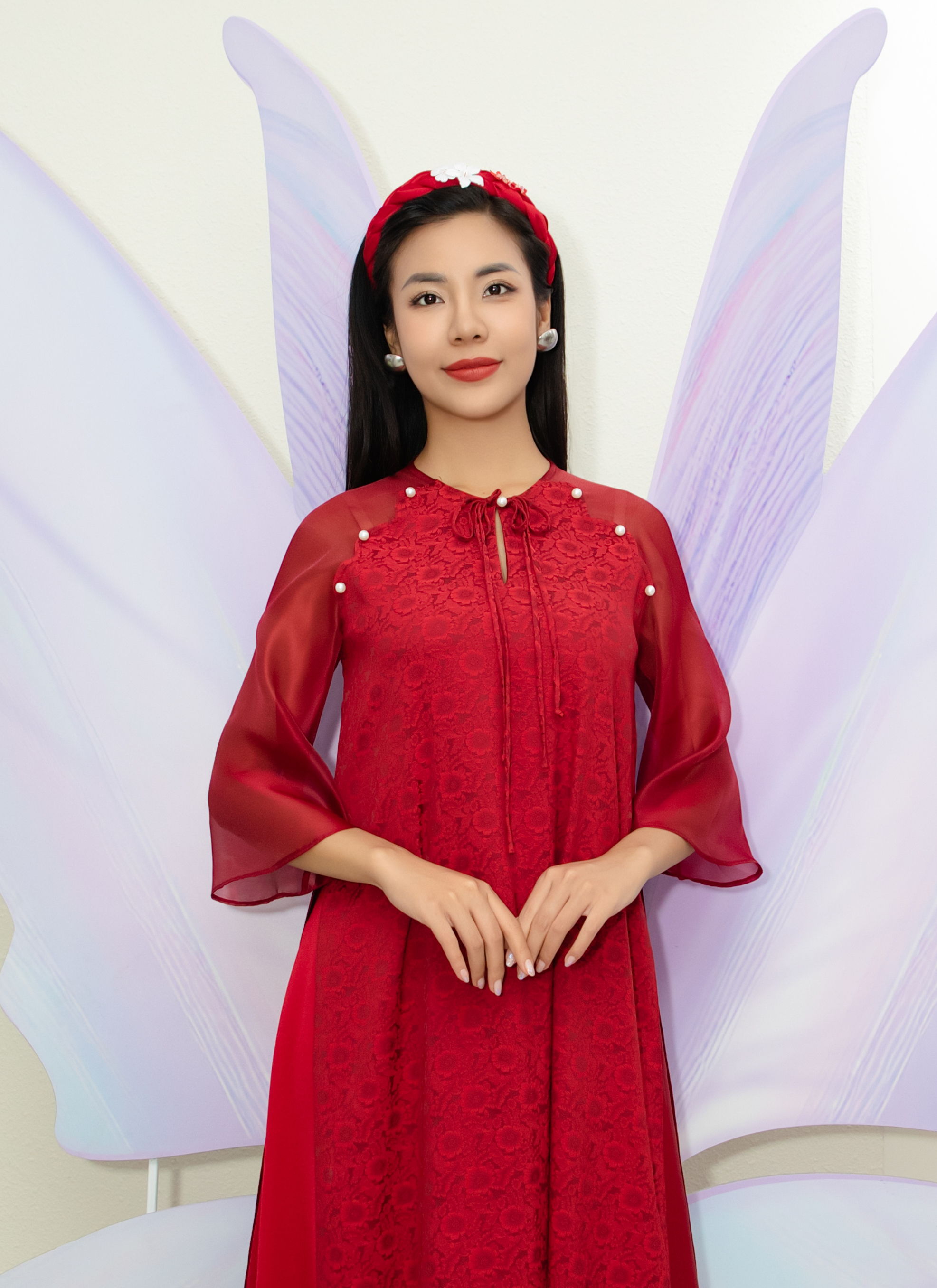 Dàn người đẹp Hoa hậu Hoàn vũ Việt Nam 2023 khoe sắc trong tà áo dài - Ảnh 5.