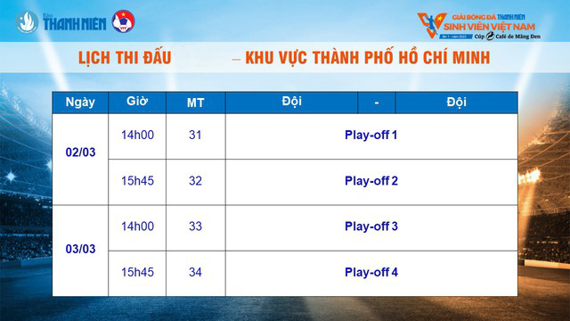Lịch thi đấu vòng loại giải bóng đá Thanh Niên Sinh viên Việt Nam 2023 - Ảnh 10.