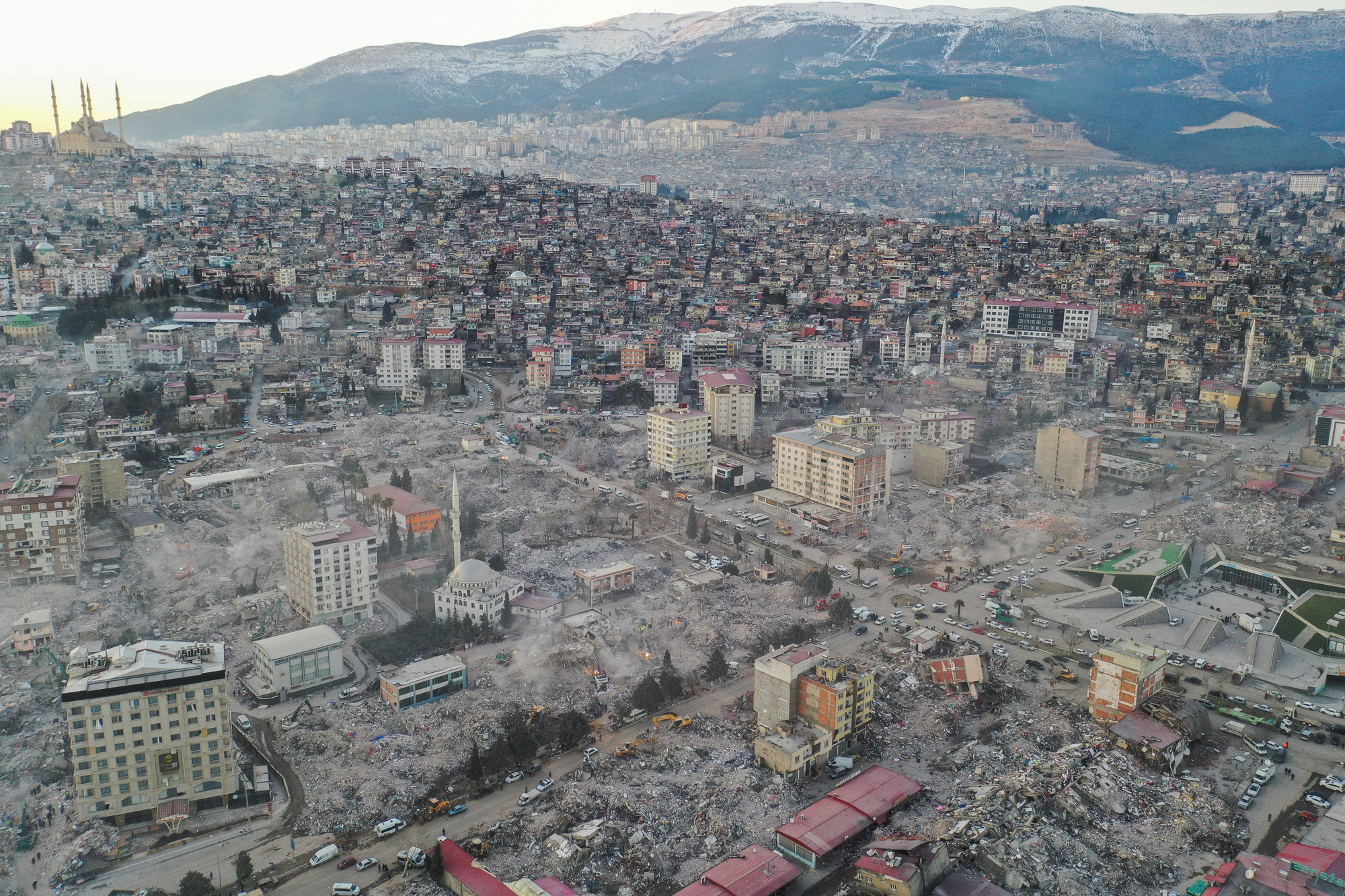 Quang cảnh thành phố Kahramanmaras sau thảm họa động đất