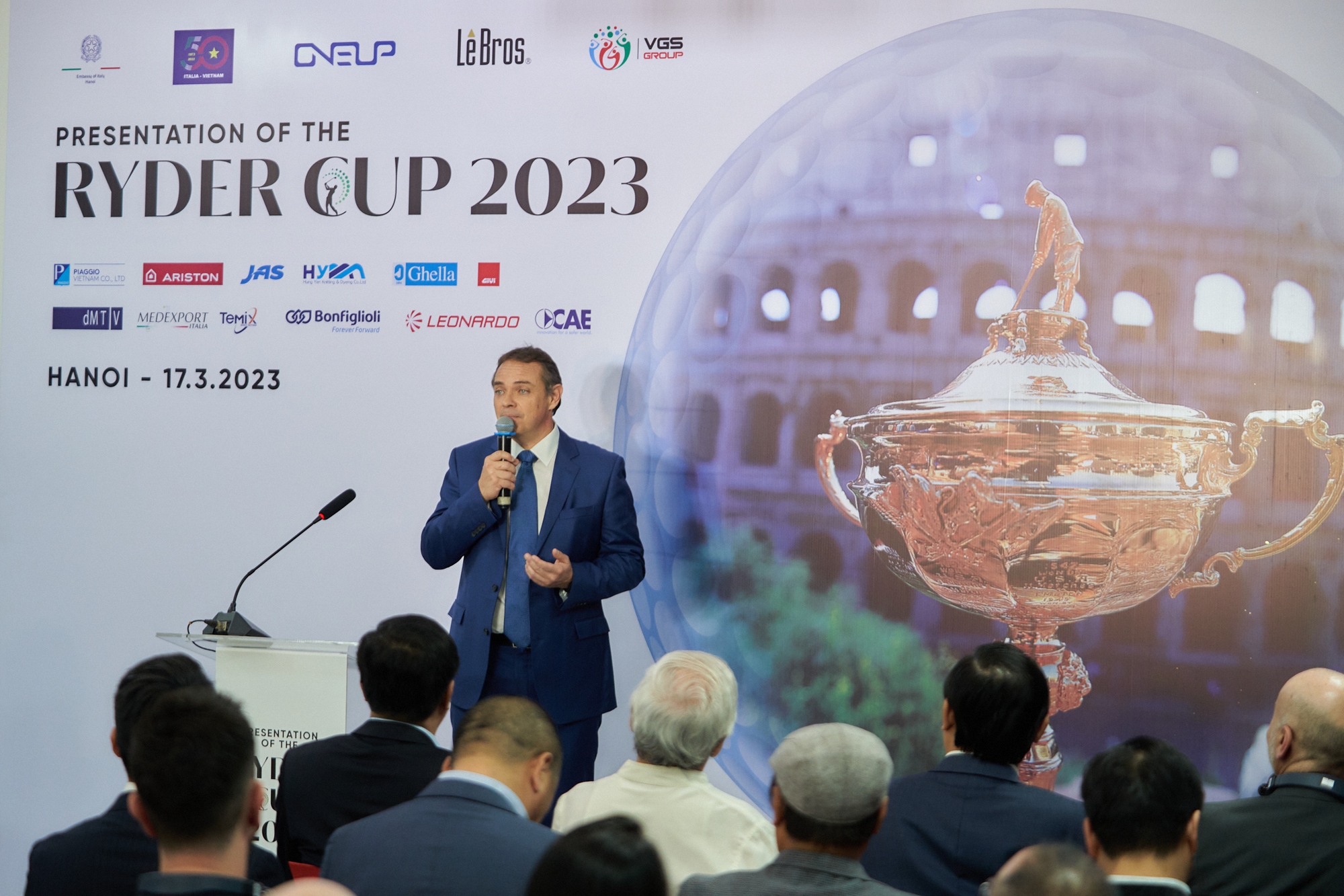 Quảng bá Ryder Cup, mở cơ hội hợp tác du lịch thể thao giữa Việt Nam và Ý - Ảnh 3. Quảng bá Ryder Cup, mở cơ hội hợp tác du lịch thể thao giữa Việt Nam và Ý - Ảnh 3.