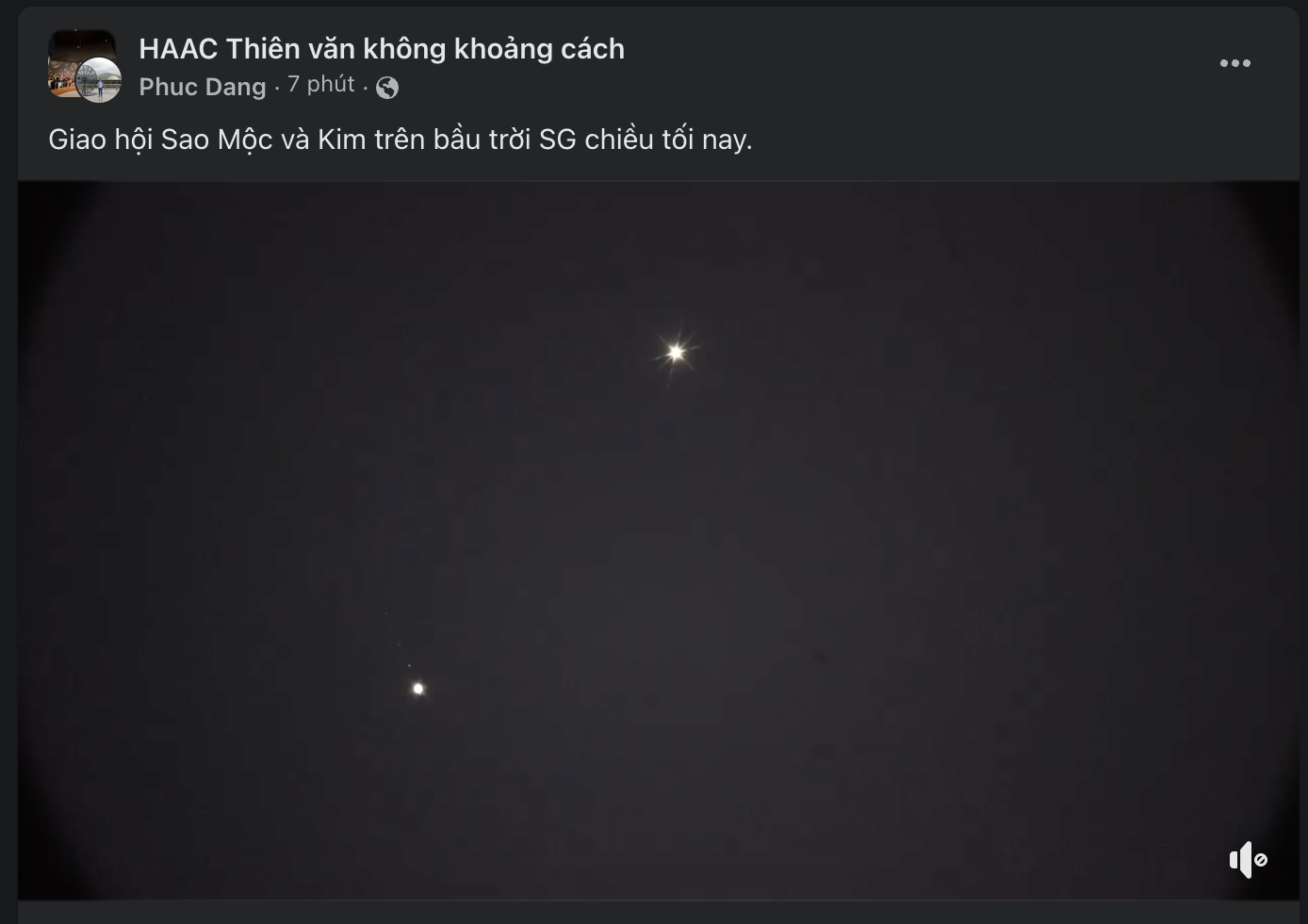 Người Việt thích thú quan sát sao Mộc và sao Kim giao hội trên bầu ...