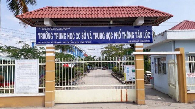Cà Mau: Kỷ luật khiển trách Hiệu trưởng Trường THCS -THPT Tân Lộc   - Ảnh 1.