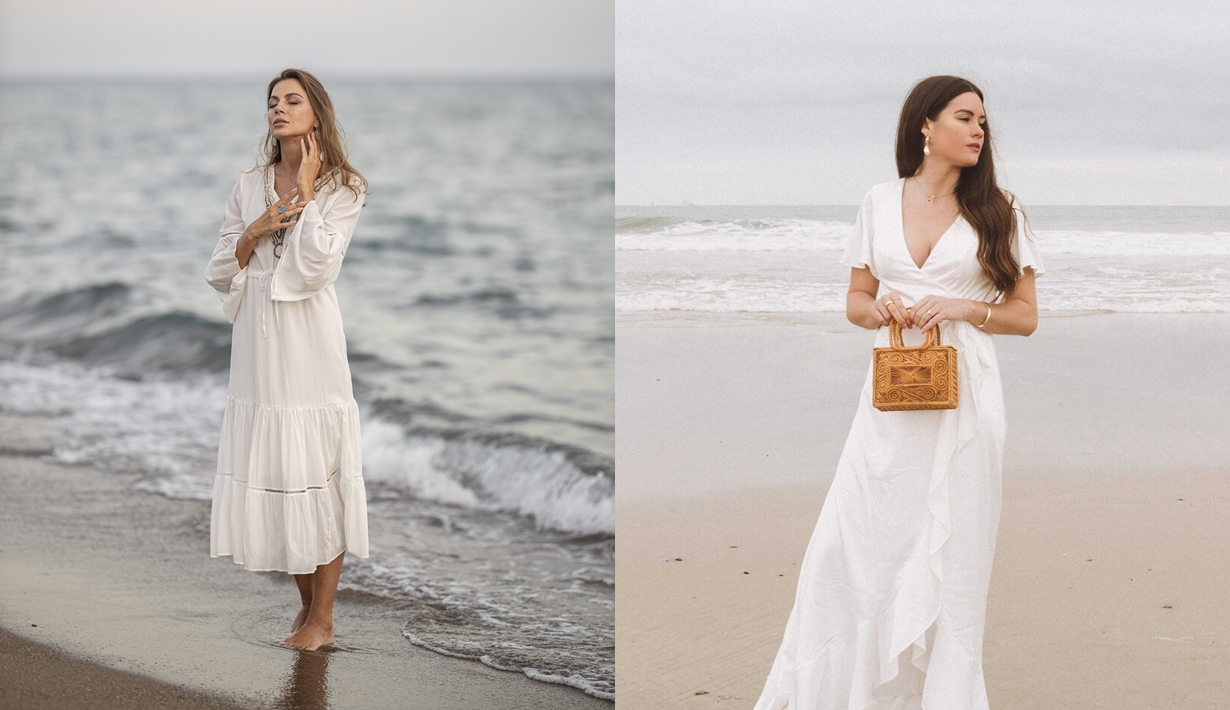 40+ Cách tạo dáng chụp ảnh với váy Maxi bãi biển Đẹp, Sang nhất