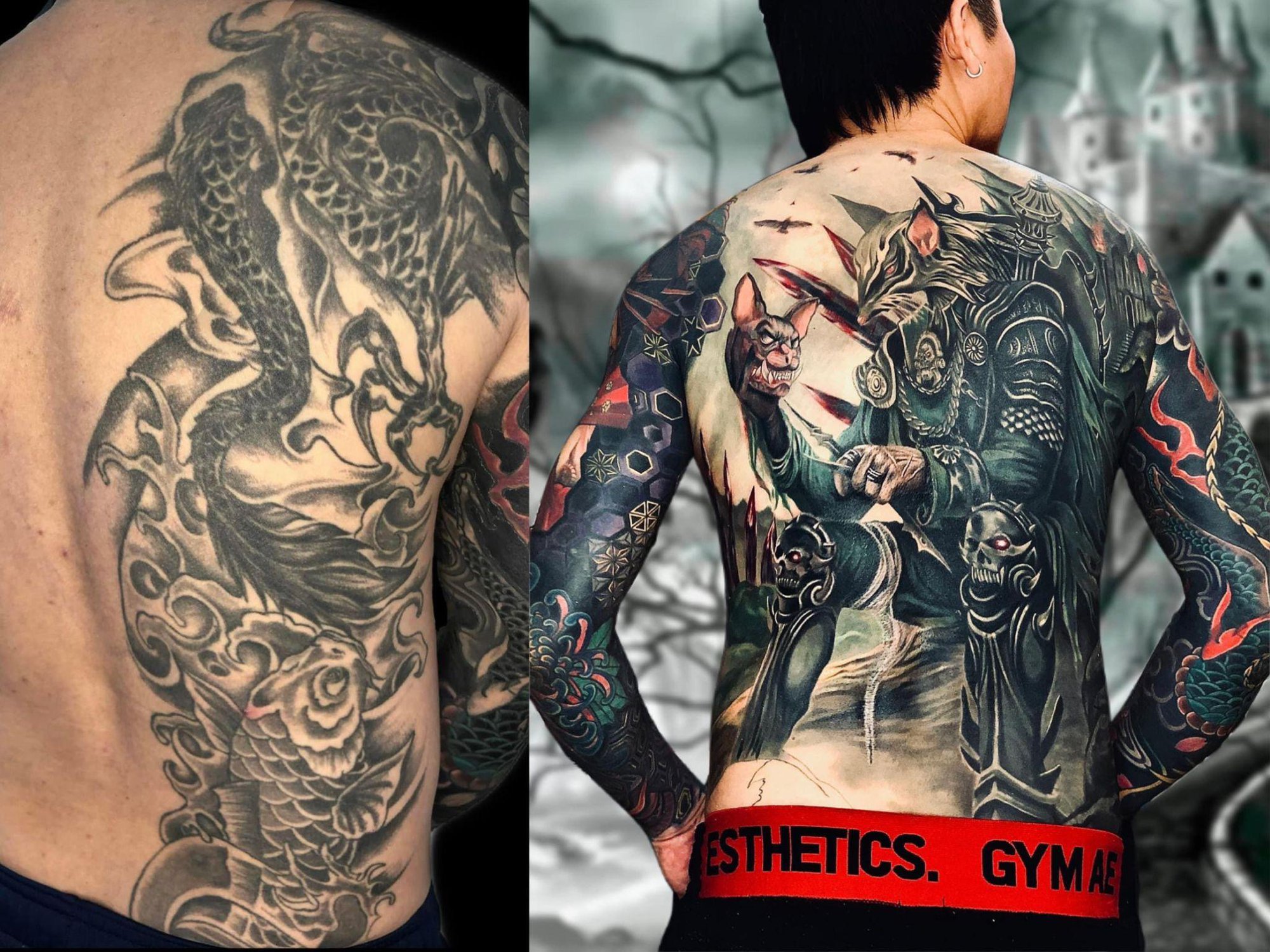 HCM]Combo 2 tấm hình xăm dán tattoo la bàn xinh đủ size- thích hợp dán ở  tay, chân, vai, lưng.... | Lazada.vn