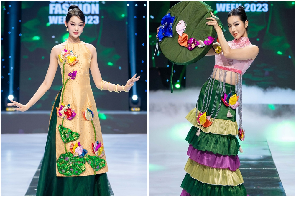 Hoa hậu Bảo Ngọc catwalk với trang phục nặng 30kg - Ảnh 7.