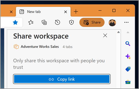 Microsoft Edge khởi chạy tính năng Workspace giúp người dùng cộng tác trực tiếp trên tab - Ảnh 2.