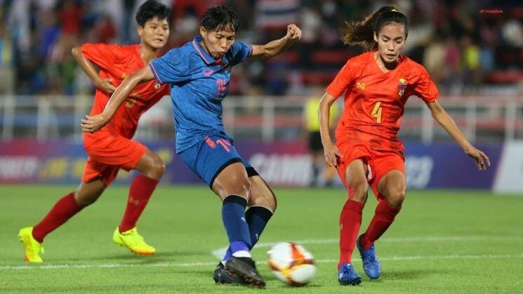 Bóng đá nữ SEA Games 32: Hạ gục Thái Lan, Myanmar hẹn Việt Nam ở chung kết - Ảnh 1.