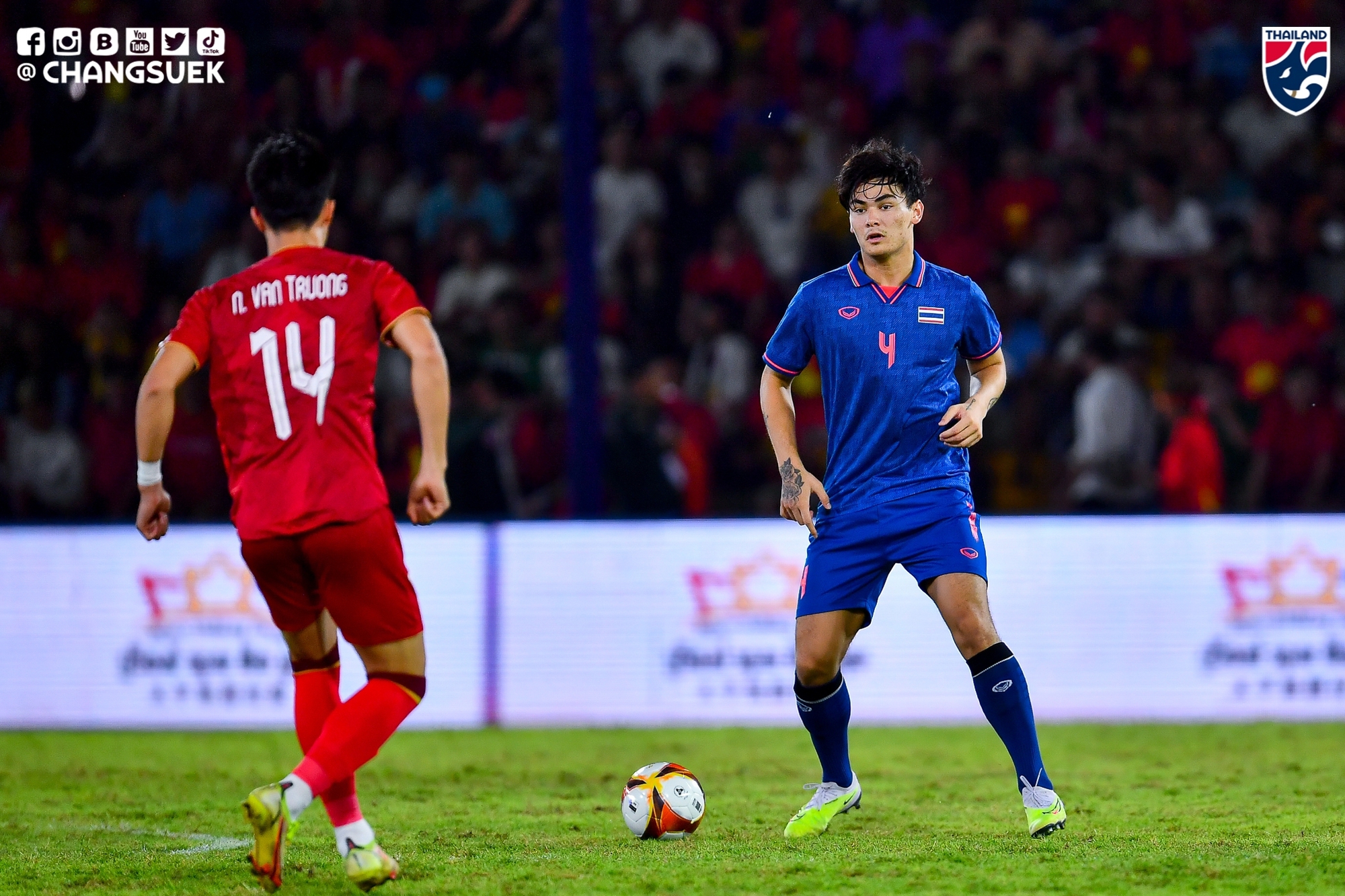 Bóng đá SEA Games 32, U.22 Thái Lan - U.22 Myanmar: 'Voi chiến' khẳng định sức mạnh - Ảnh 1.