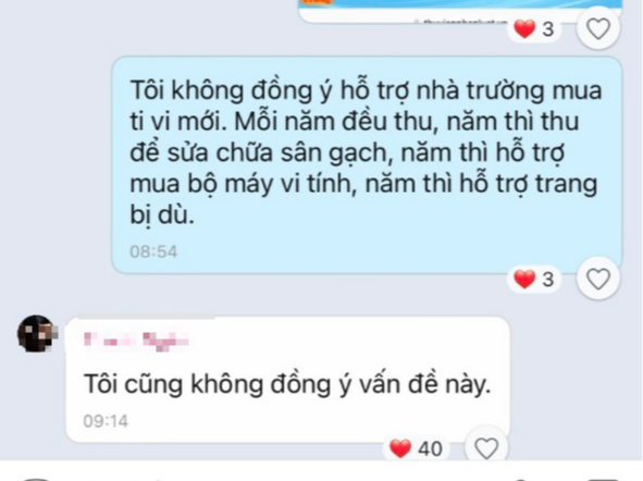 Ban đại diện thu mỗi người 210.000 đồng mua ti vi: Hiệu trưởng nói 'sai quy định' - Ảnh 1.