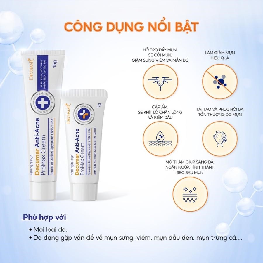 Review kem trị mụn Decumar Promax chất lượng như thế nào? - Top Ten