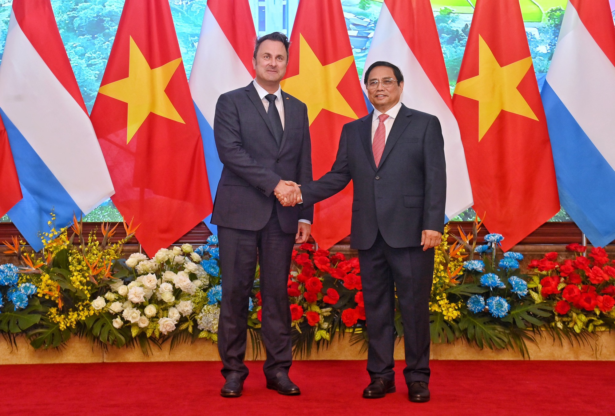 Thủ tướng Phạm Minh Chính chủ trì lễ đón Thủ tướng Luxembourg - Ảnh 6.